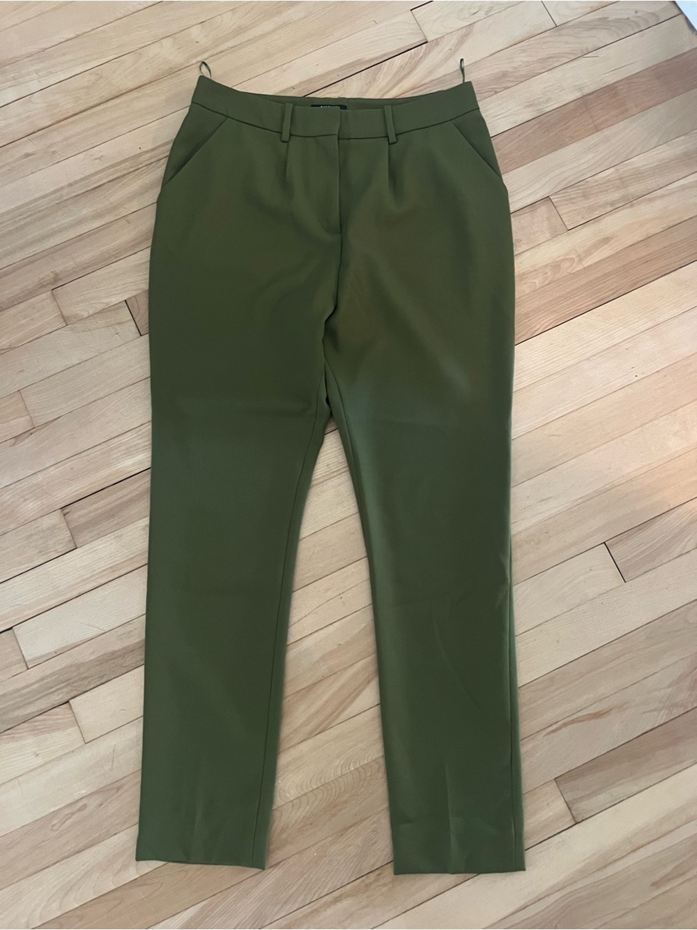 Balmain Olive Green High-Waist Pants - Picture 4 of 10